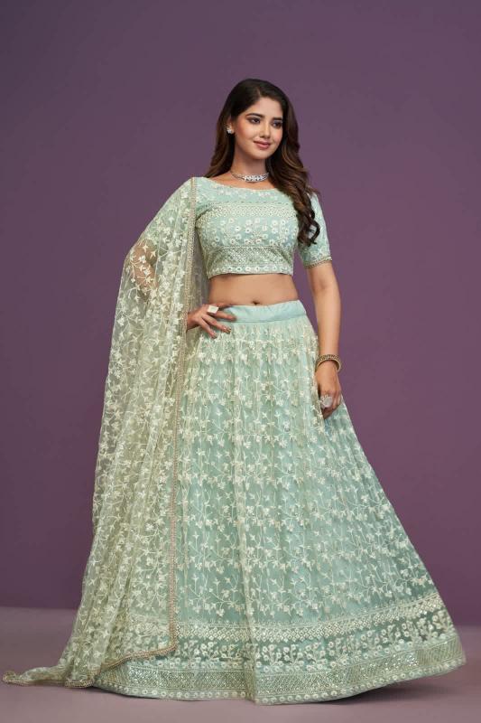 Mint Green Wholesale lehenga choli manufacturers